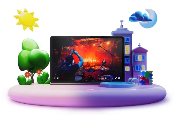 Lenovo Tab Plus ZADX - Tablet - Android 14 eller senere - 128 GB UFS card - 11.5