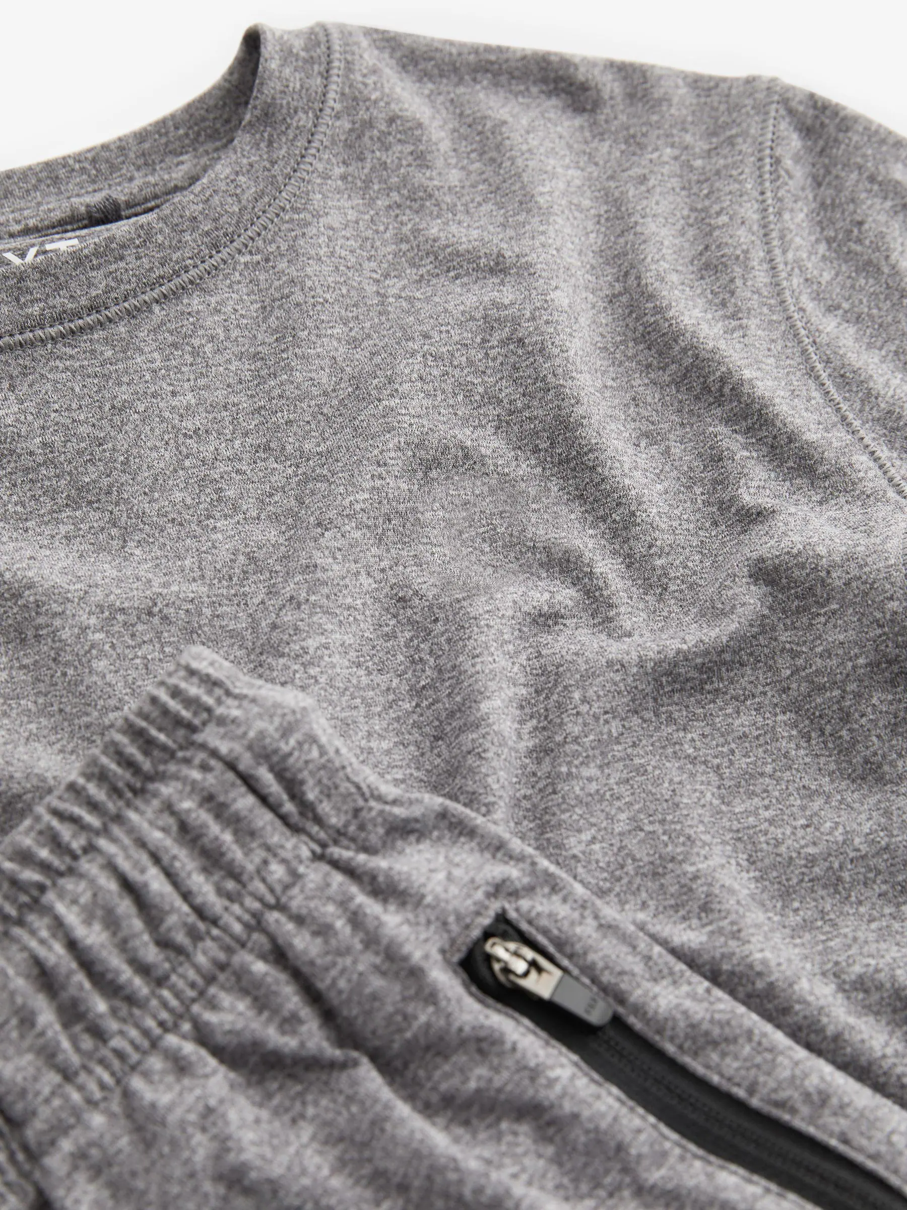 Grijs - Sportset van T-shirt en short (3-16 jr)