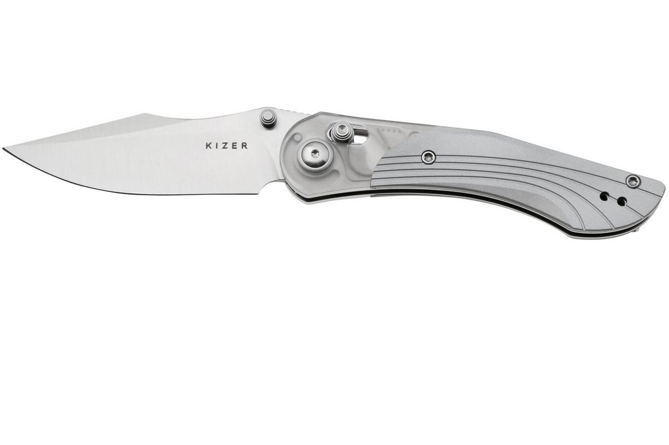 Kizer Vanguard Mini Mystic V3636A1 Satin Nitro-V, Acrylic/Aluminum zakmes, Paul Munko design
