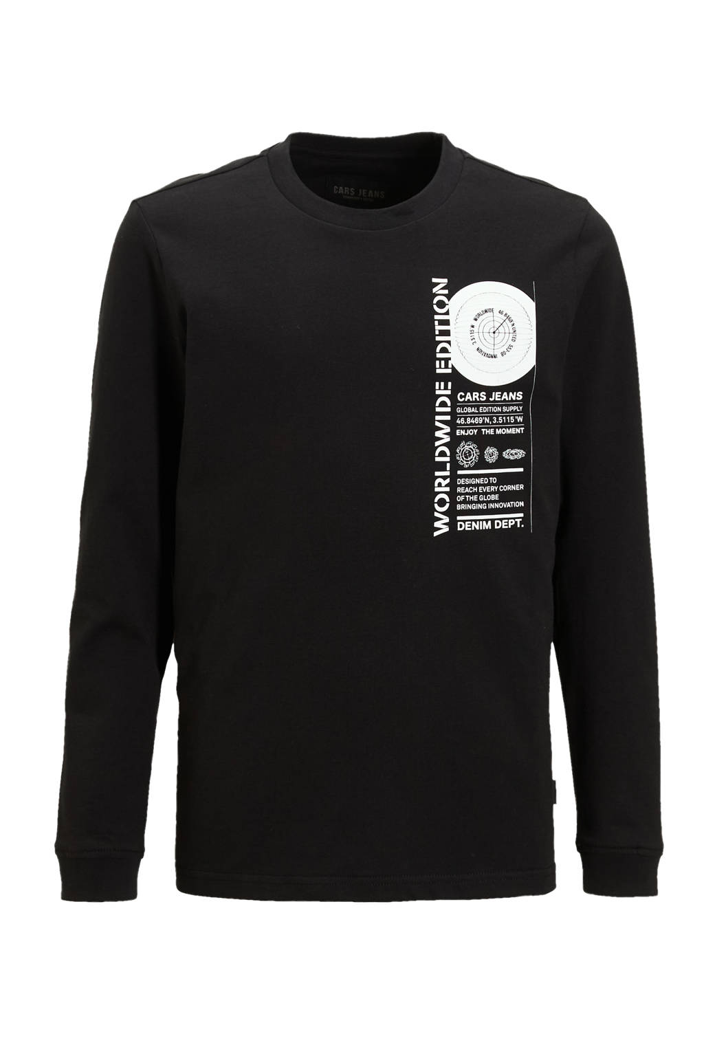 Cars sweater CRETO met backprint zwart