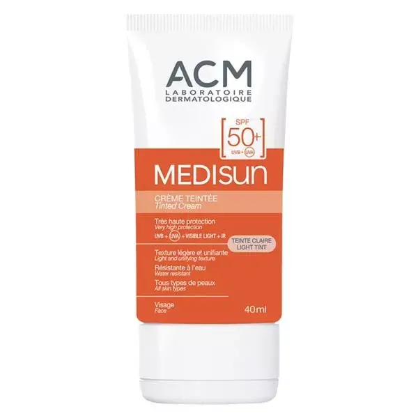 Creme Mineral ACM Medisun com Cor Leve FPS 50+ 40ml