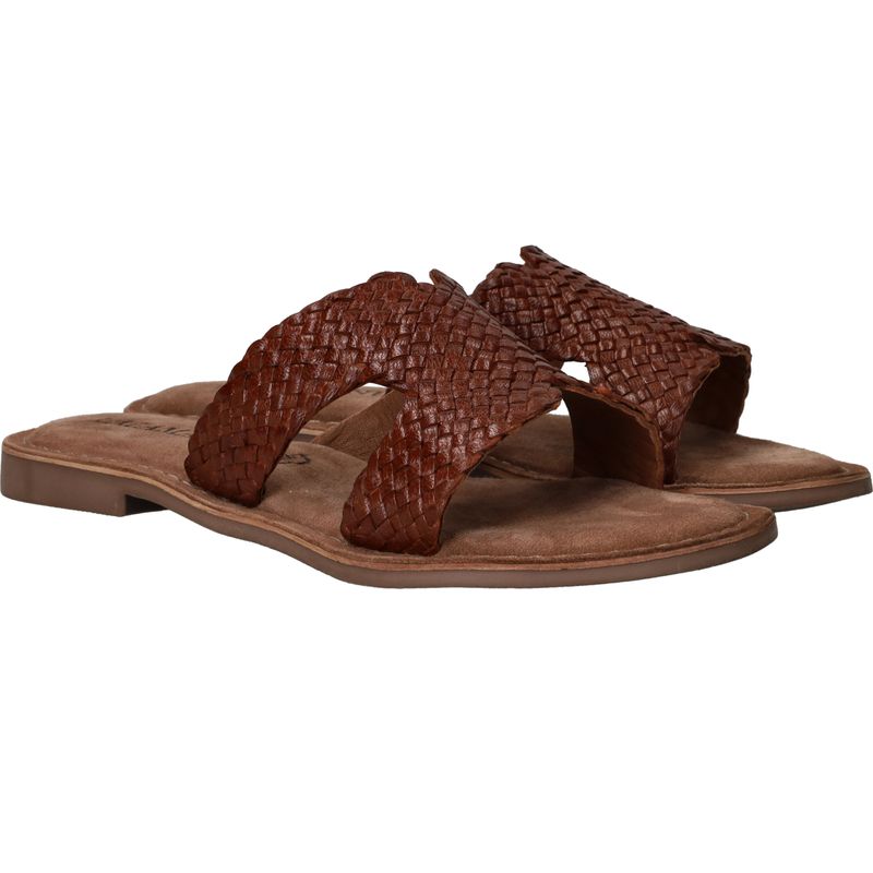 Lazamani Slippers Bruin Dames