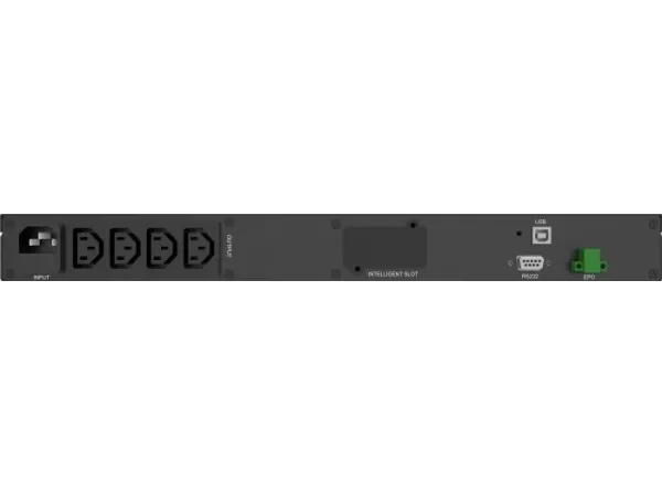 PowerWalker VI 500 R1U - UPS (rackversion) - AC 165-290 V - 300 Watt - 500 VA - 7 At - RS-232, USB - output-stikforbindelser: 4 - 1U - 19