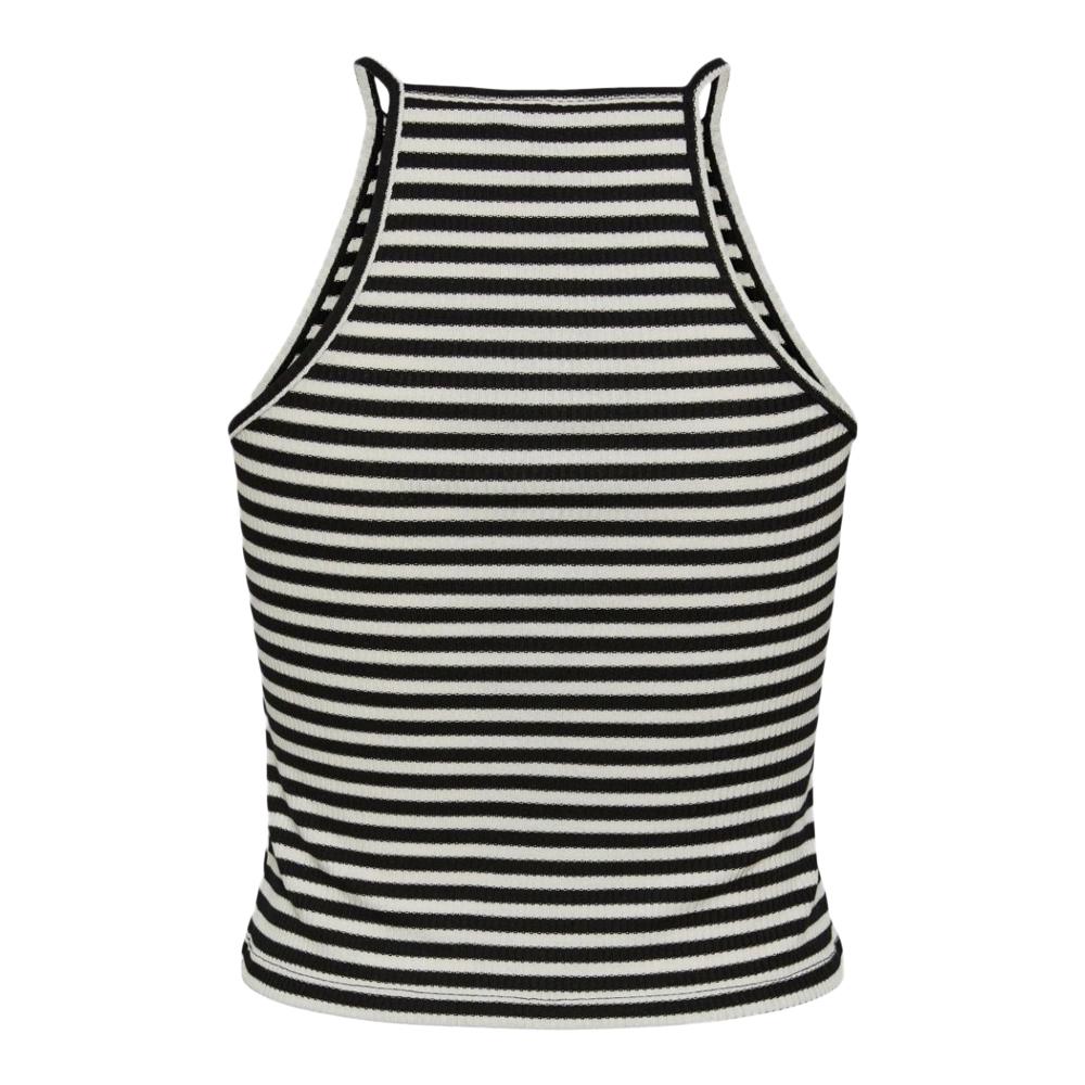 Pieces Top Noir/Blanc Femme Pieces Pcostina Strap