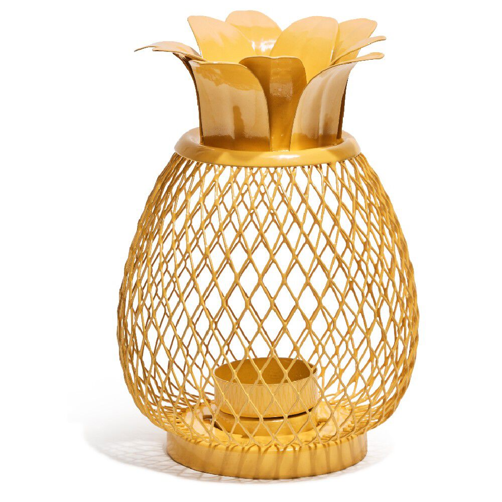 Photophore ananas en métal
