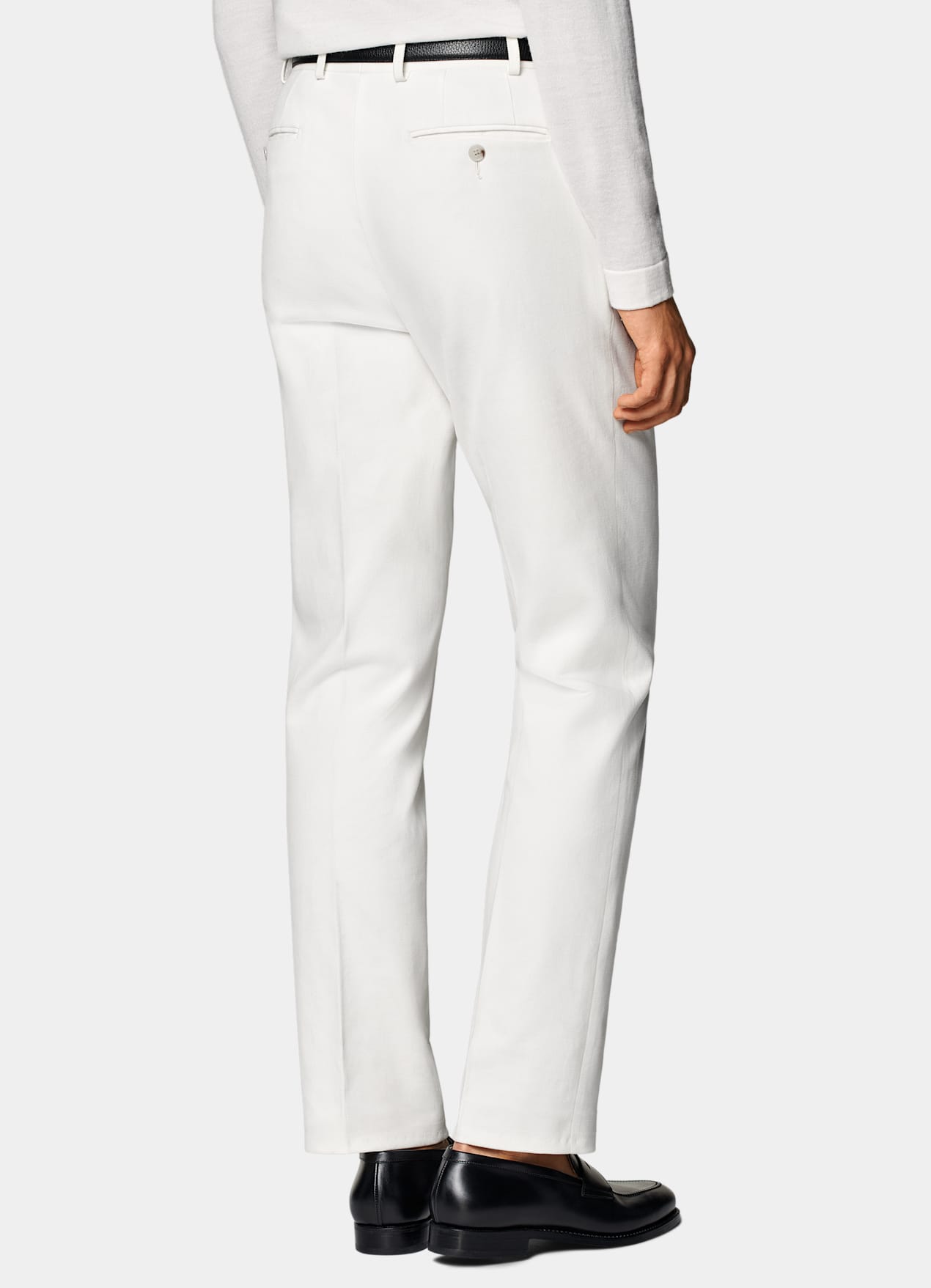 Pantalon Straight Leg blanc cassé