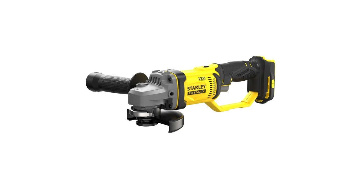 StanleyFATMAX V20 18V 125 mm Haakse slijper  (Geel/zwart, Accu en oplader niet inbegrepen )