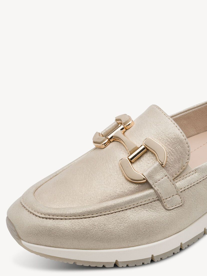 Leren Instappers - beige