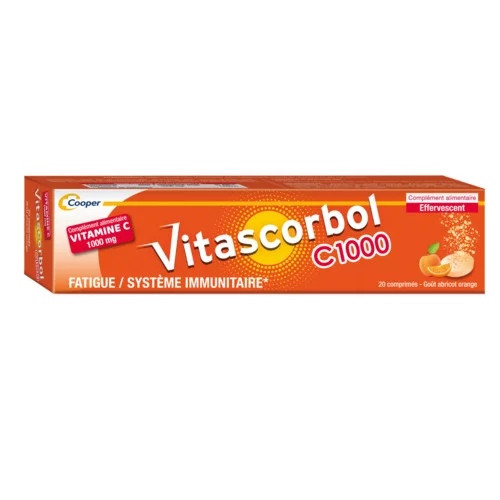 Vitascorbolc 1000 - 20 Comprimés Effervescent