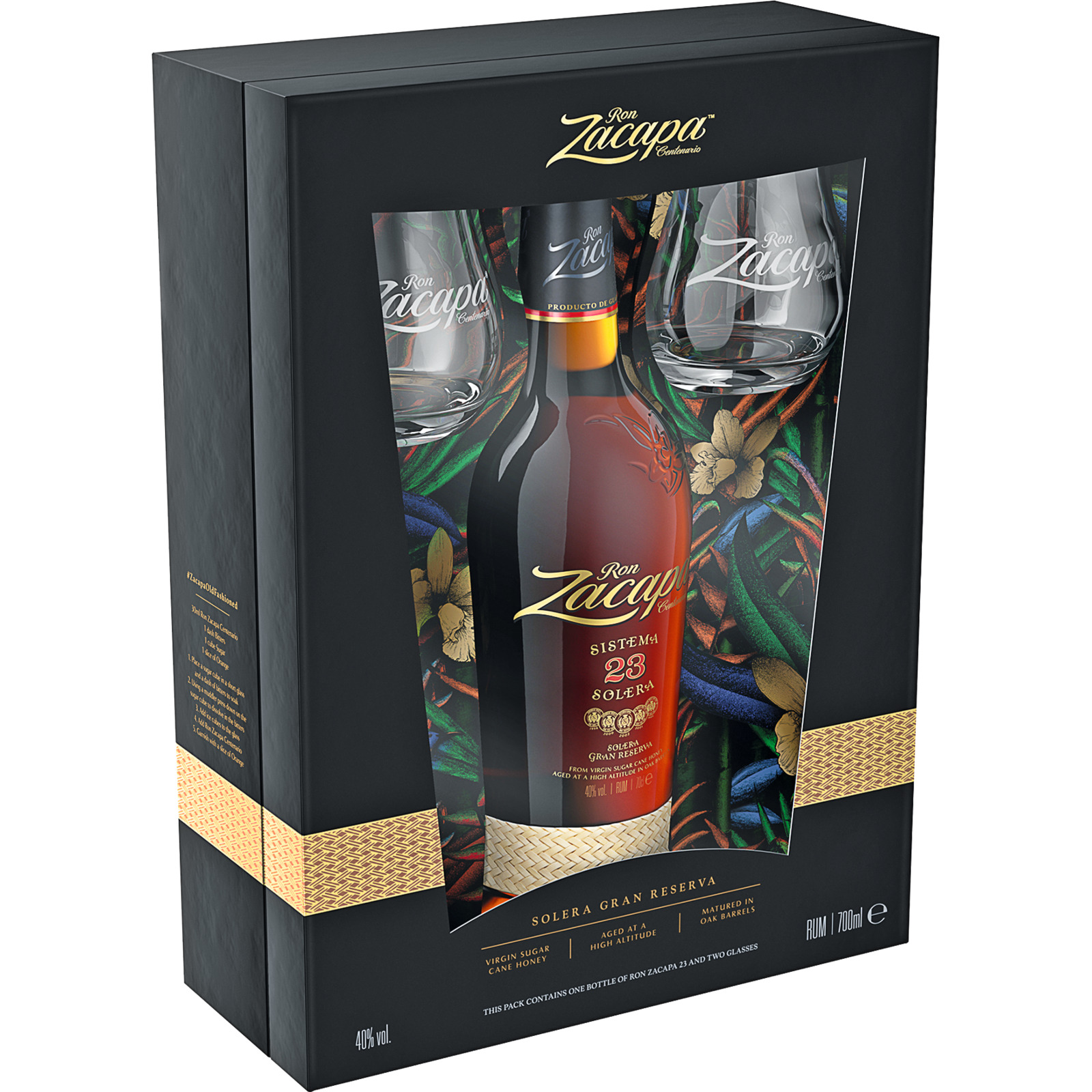 Zacapa Centenario 23 Years 40% + 2 Gläser 70 cl