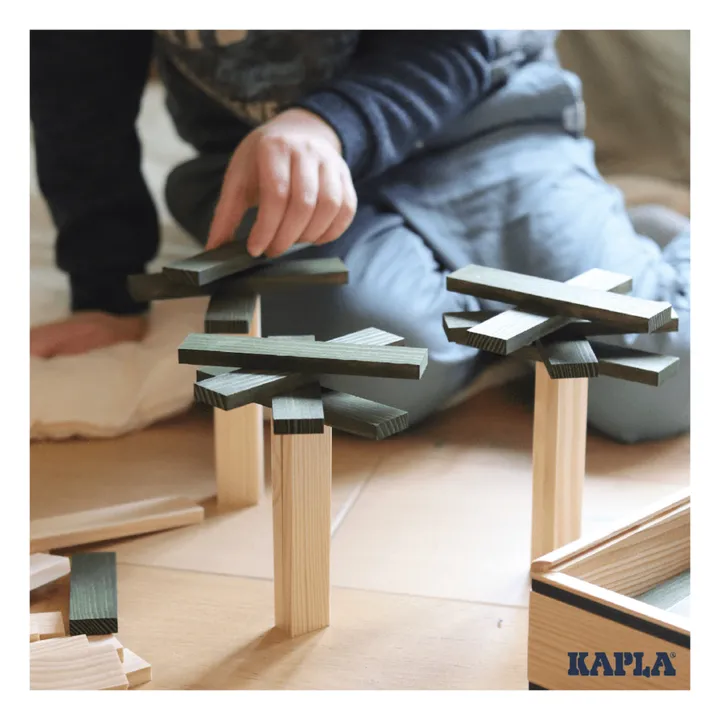 Kapla Coffret Carré - 40 planchettes | Vert