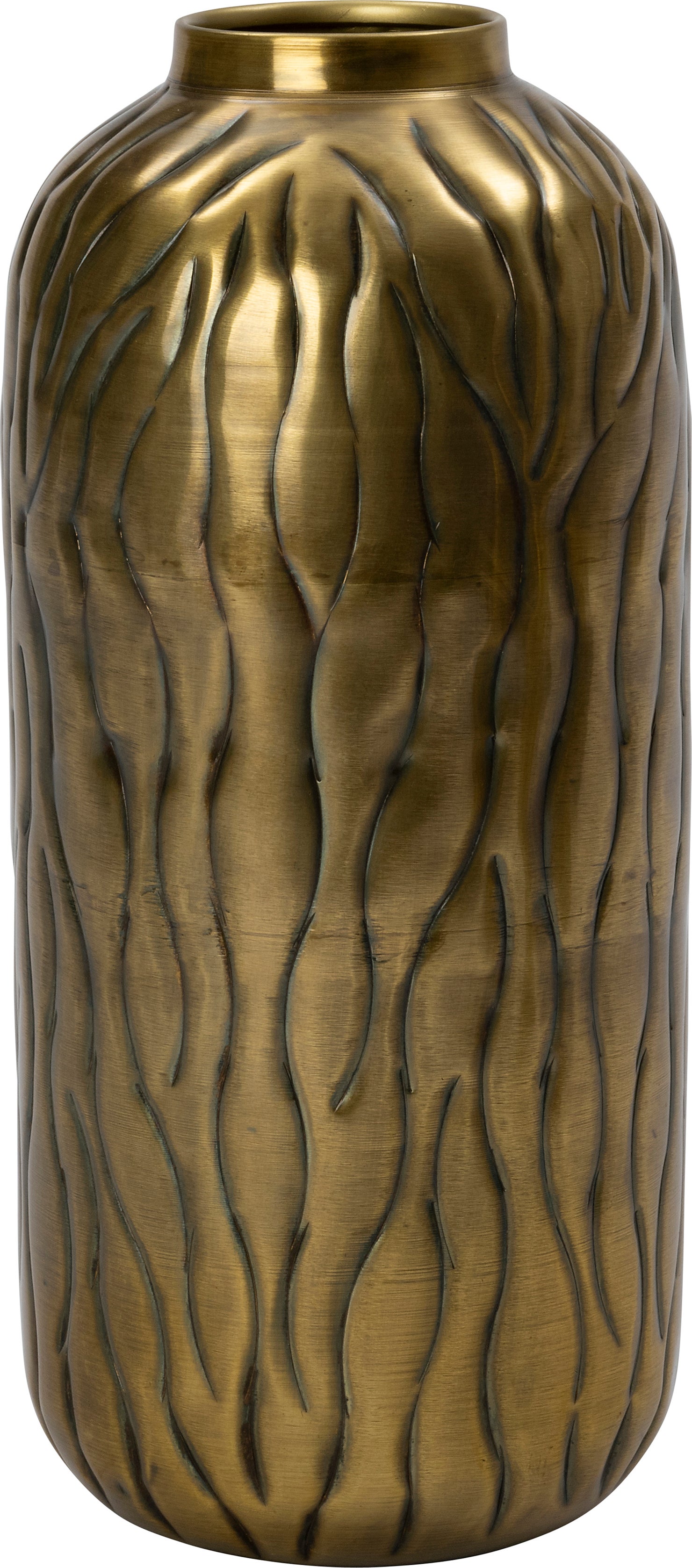 Intratuin vaas Spencer goud D 14 H 31 cm