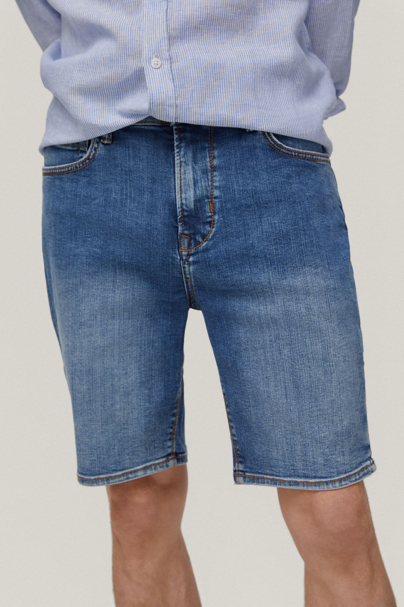 Shorts jeans super leves - Azul