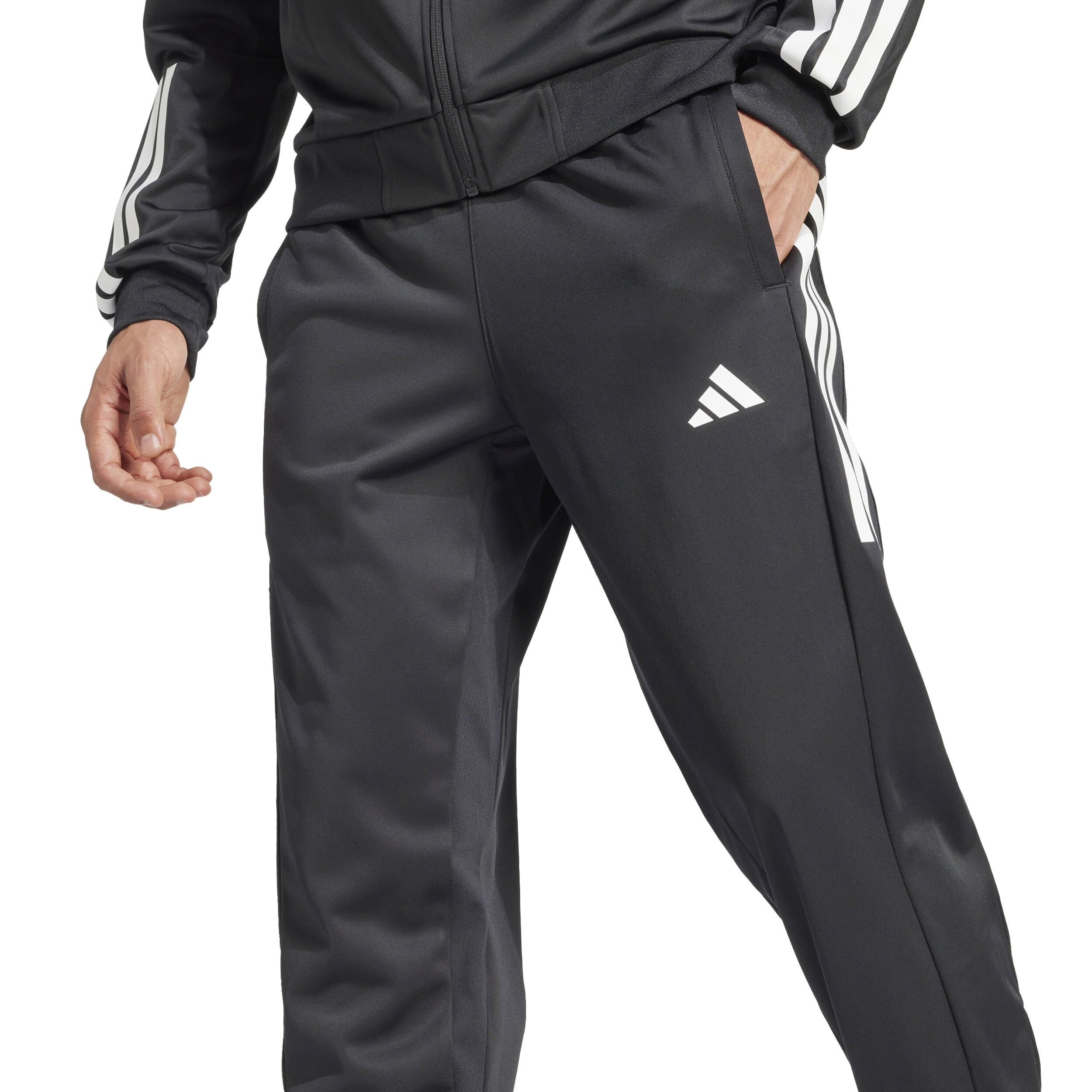 adidas 3 Stripes Knit Pantalon Survêtement Hommes - Noir , Blanc