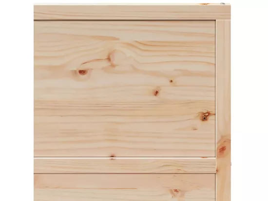 Porte de grange 100x208 cm bois massif de pin