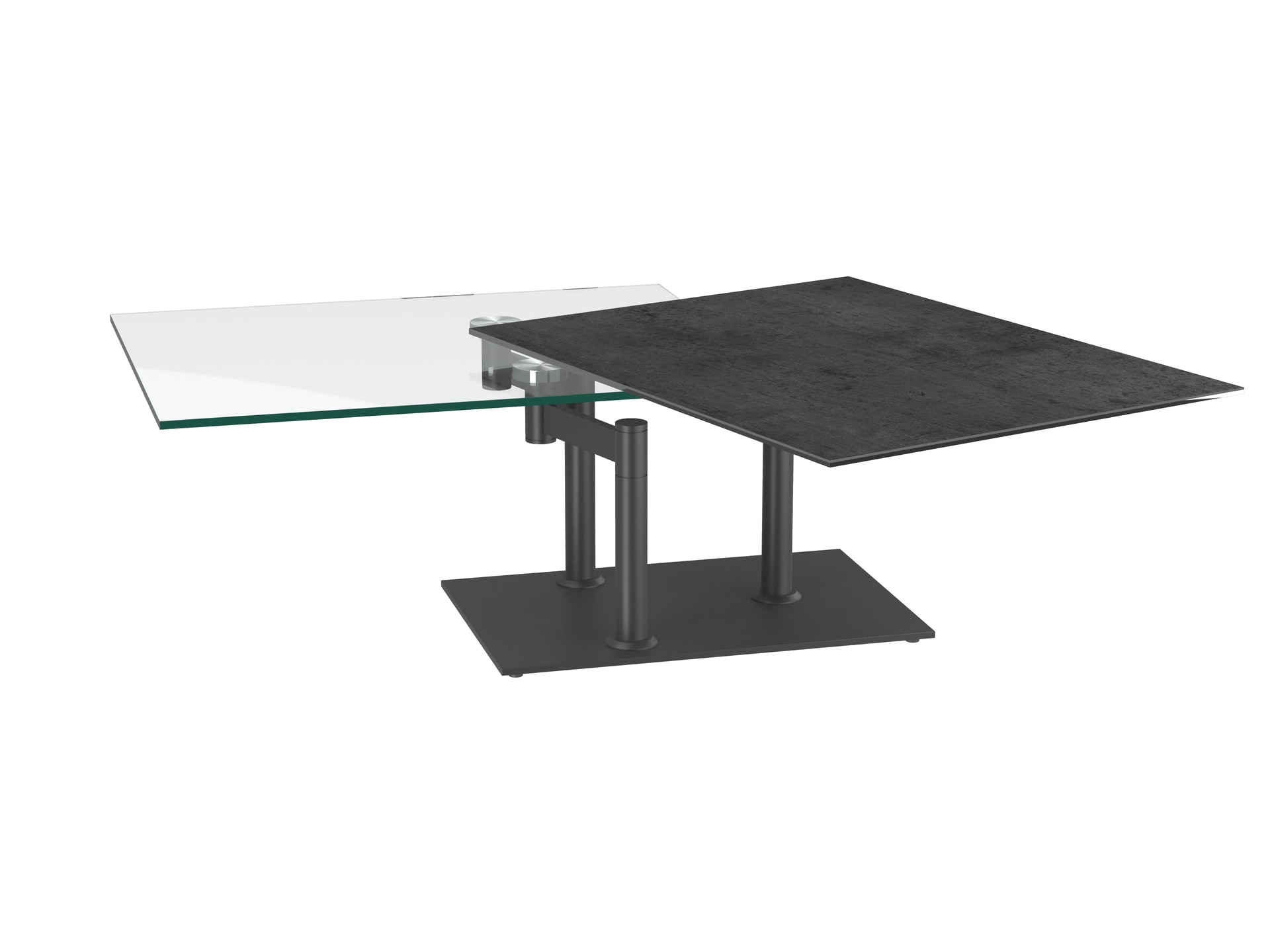 Puro Couchtisch OPERA 90(150) x 60 cm titan