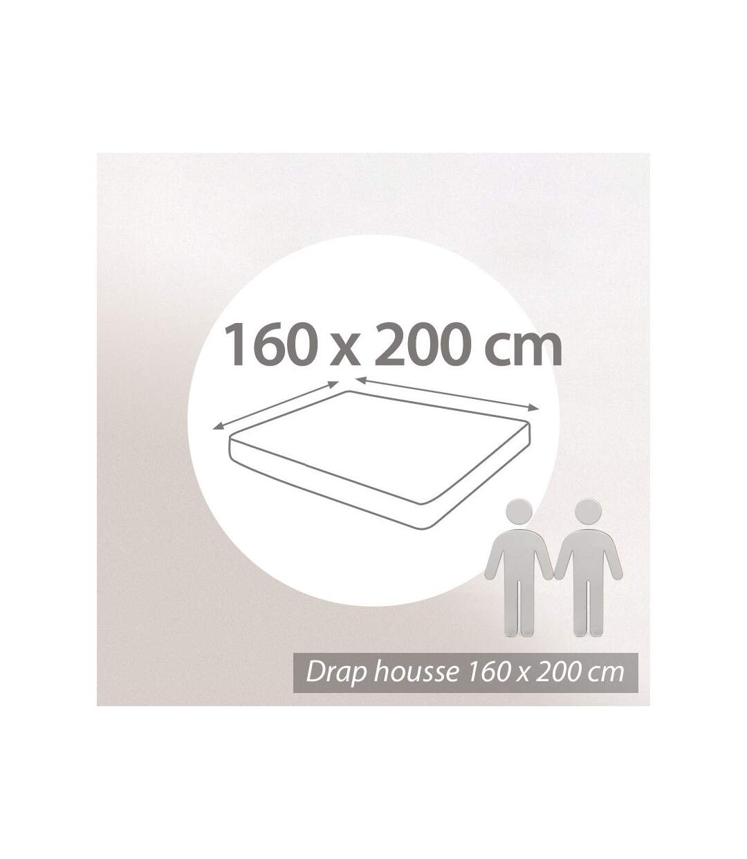Drap housse uni 160x200 cm coton ALTO Blanc