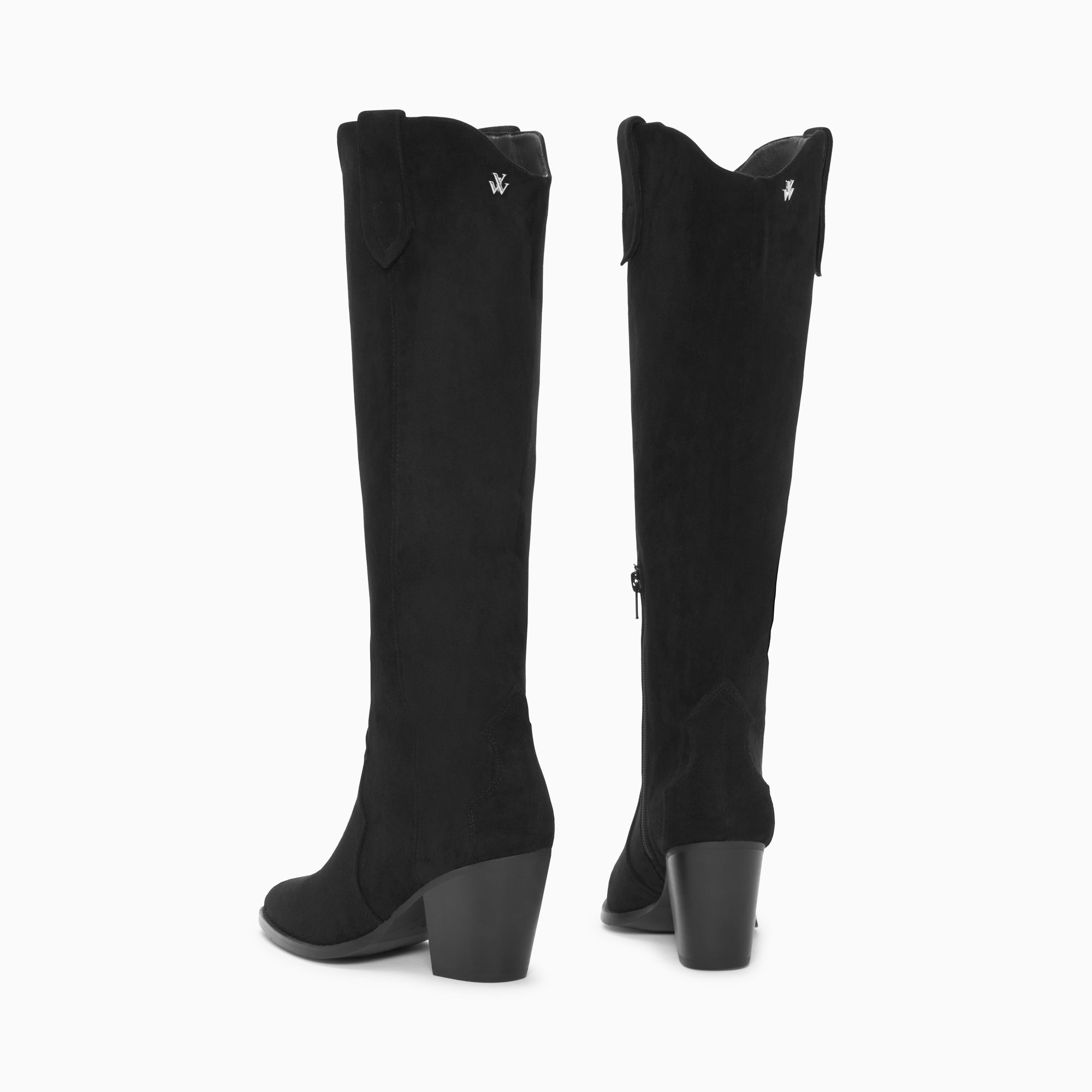 Bottes, Cuissardes-Bottes santiags Sharon noires à talon