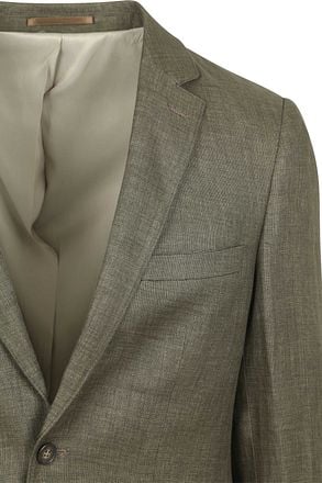 Suitable Blazer Linnen Panama Olijfgroen BL-LINPAN-25.02 olive kopen