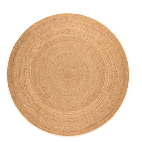 Jute Vloerkleed Geweven - Rond - Naturel