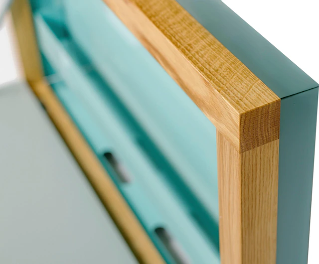 Woodman Klapptisch »Brenta« zum aufklappen, platzsparend, Rahmen aus massiver Eiche, FSC®