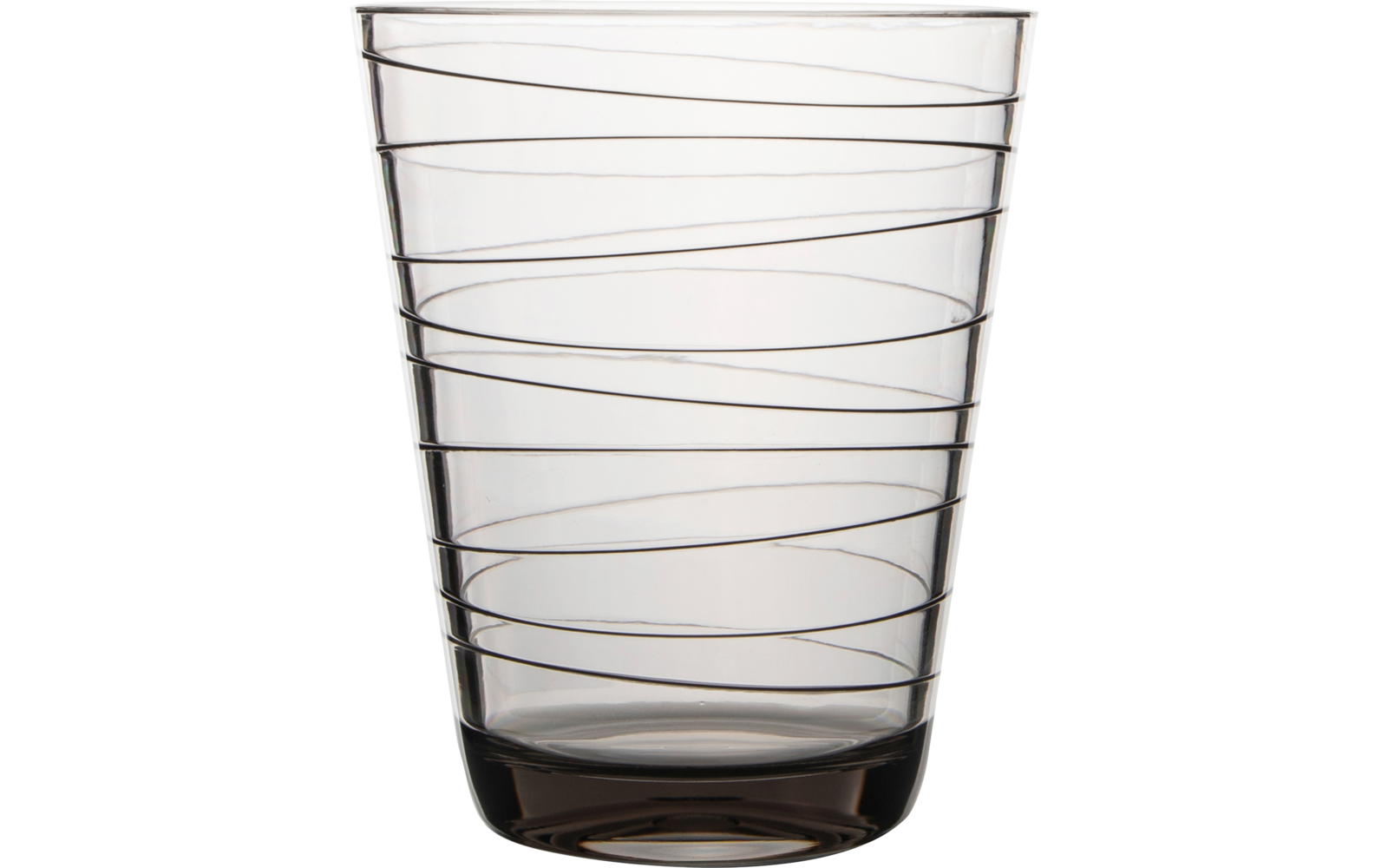 Gimex Wasser Glas Retro Stripes 2 teiliges Set  black and white
