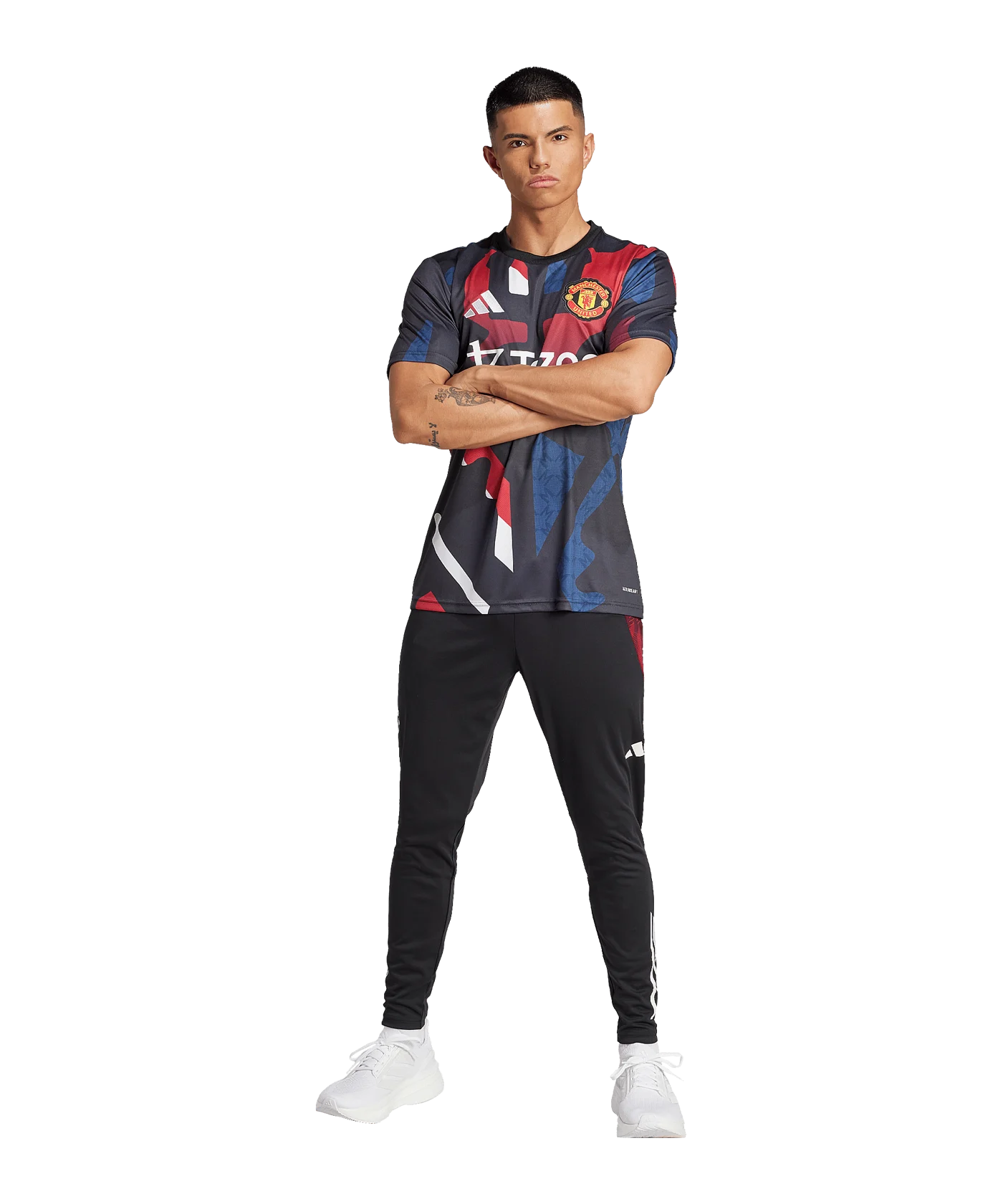 adidas Manchester United Prematch Shirt 2024/2025 Schwarz