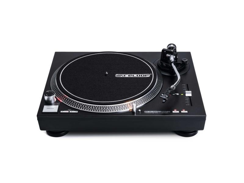 Reloop Plattenspieler RP-4000MK2 Schwarz DJ-Plattenspieler mit quarzgesteuertem High-Torque-Direktantrieb