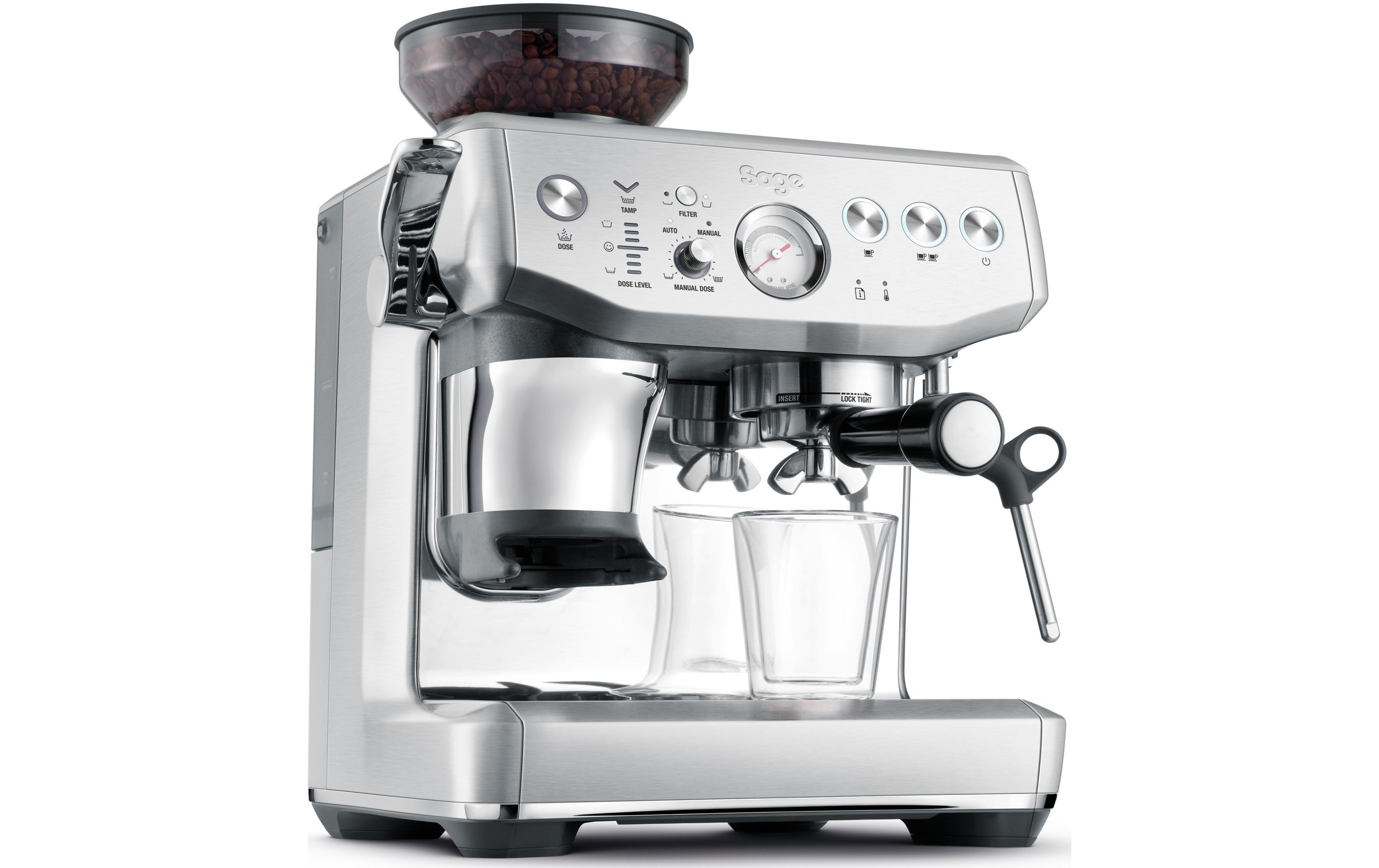 Siebträgermaschine Barista Express Impress Edelstahl<br>Kompakte und vielseitige Espressomaschine für Kaffee in Barista-Qualität