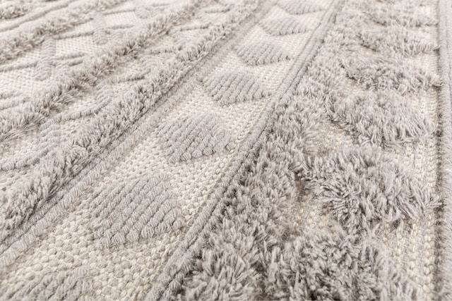 Teppich Kelim Stockholm 160 x 230 cm Grau/Blau