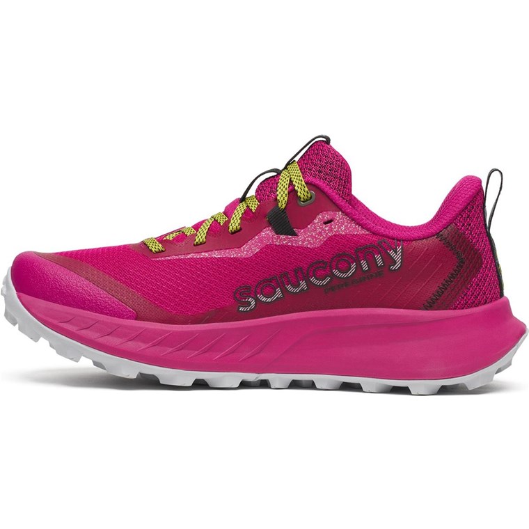 Saucony Peregrine 15 Dame Magenta/Sort