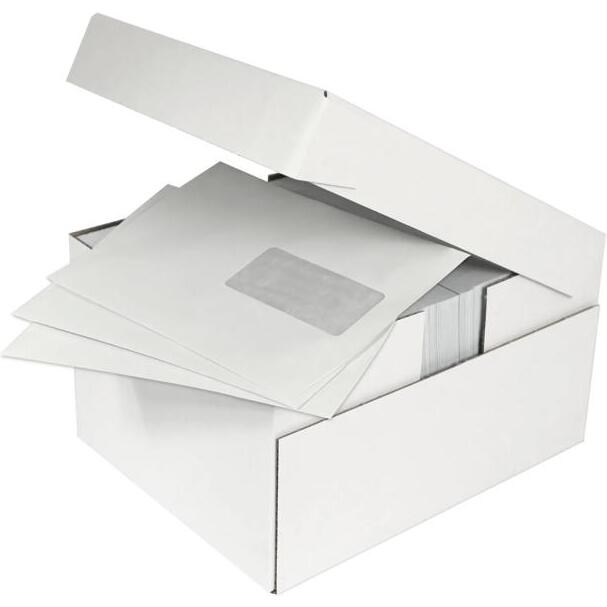 Enveloppe Forever blanche 100% recyclée 80 g/m² auto-adhésive avec bande de protection - Boîte de 500