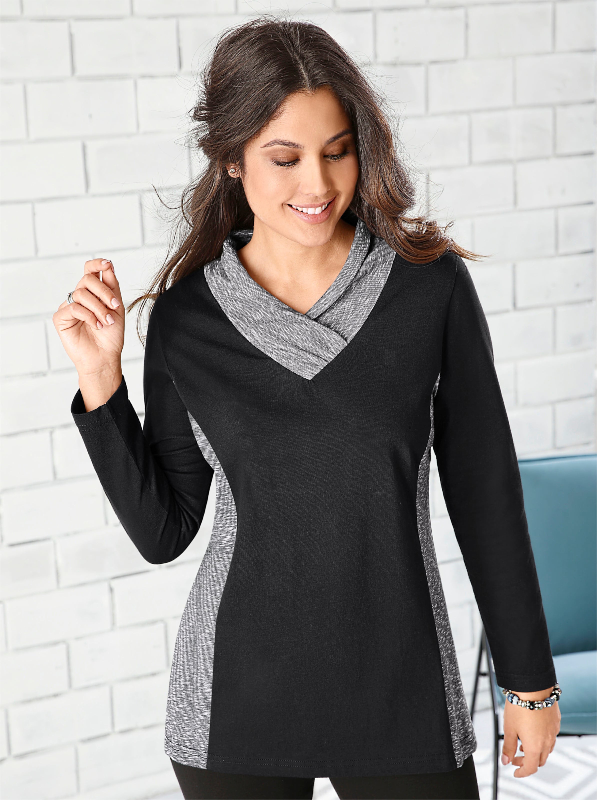 Shirt in schwarz