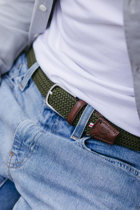 La Boucle groene heren riem