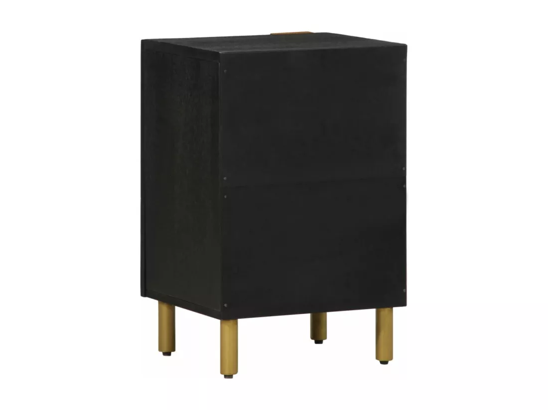 Armoire de salle de bain noir 38x33x58 cm bois d'ingénierie