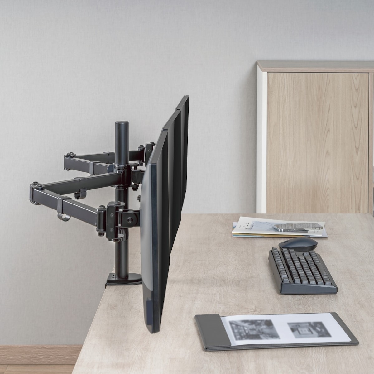 LogiLink Monitorarm trippel 17-27