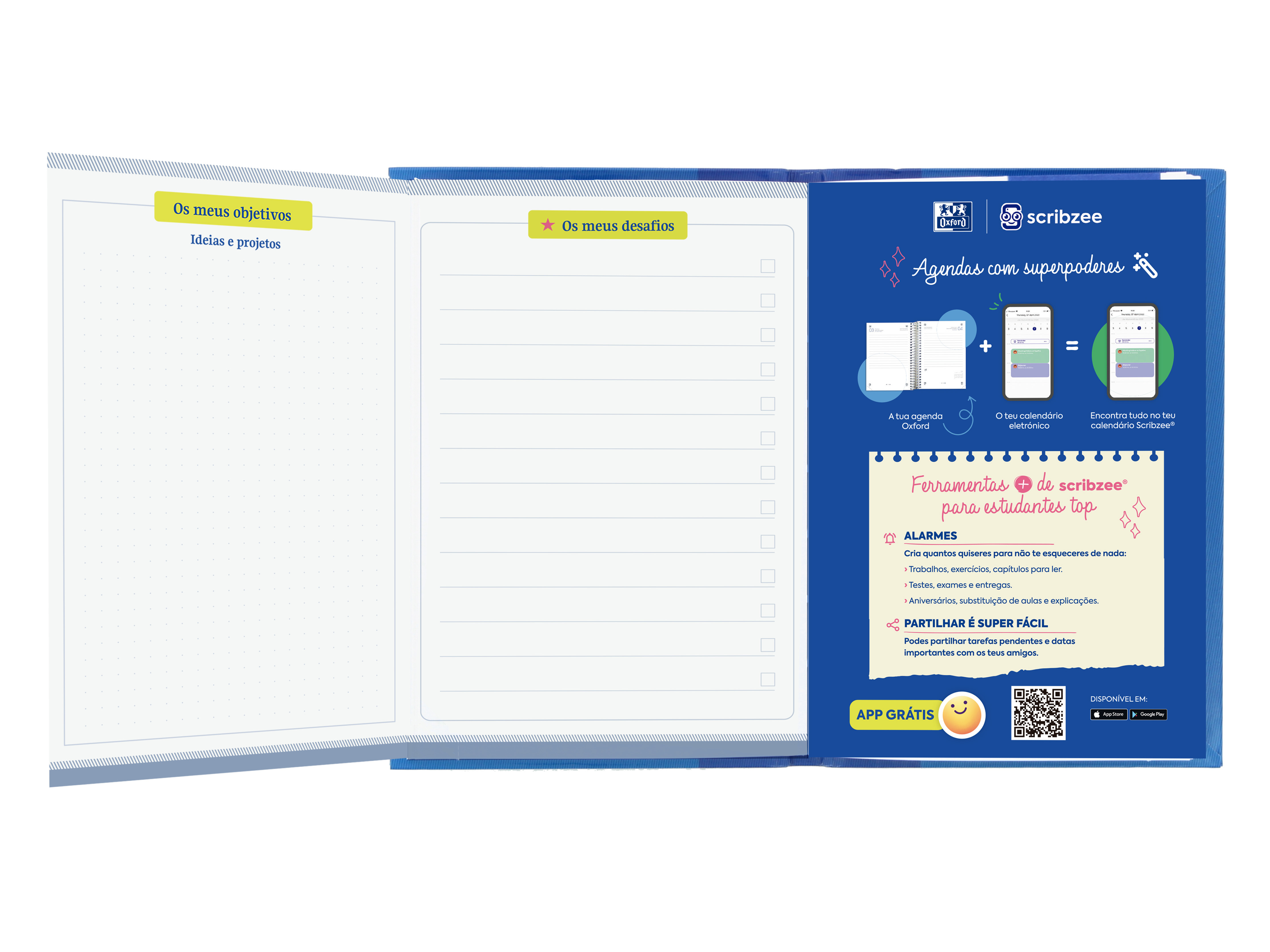 AGENDA ESCOLAR A6 OXFORD TOUCH SEMANAL CORES PASTEL CORES SORTIDAS