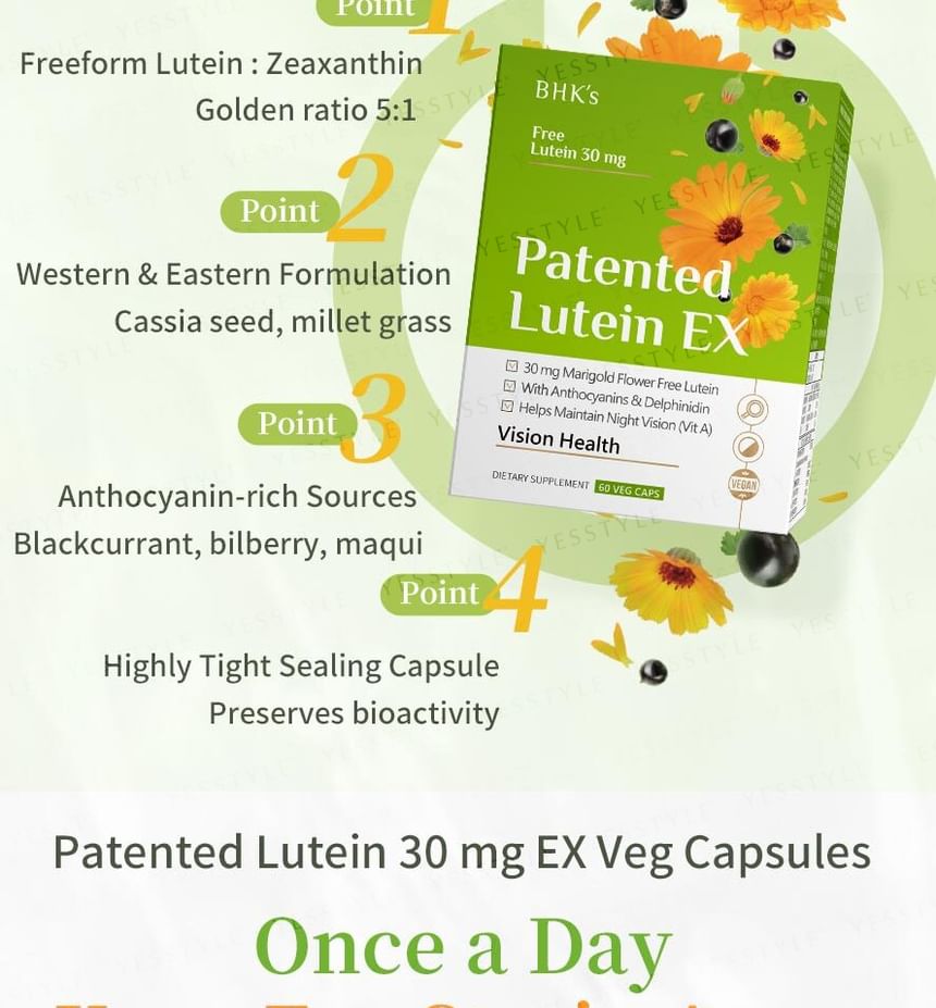 BHK's - Gepatenteerde luteïne ex-vegetarische capsule