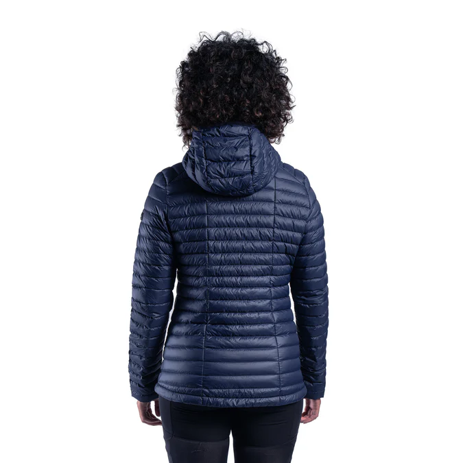 Decathlon Forclaz - Jaqueta puffer feminina com capuz Forclaz MT100