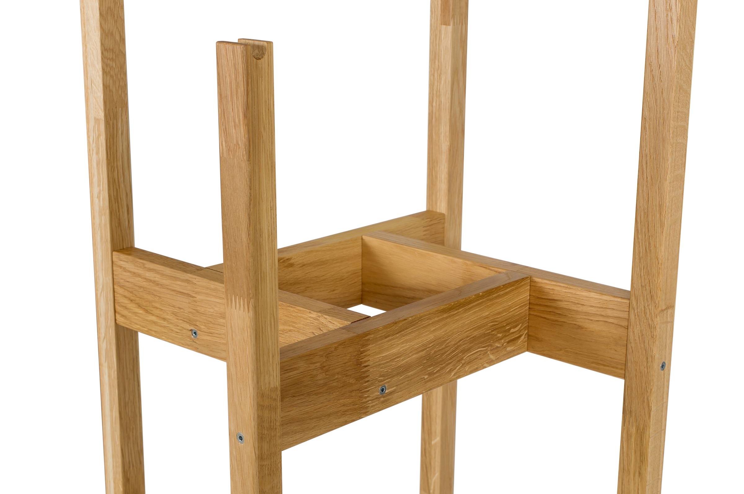 andas Garderobenständer im skandinavian Design, aus keilverzinkter massiver Eiche, FSC®
