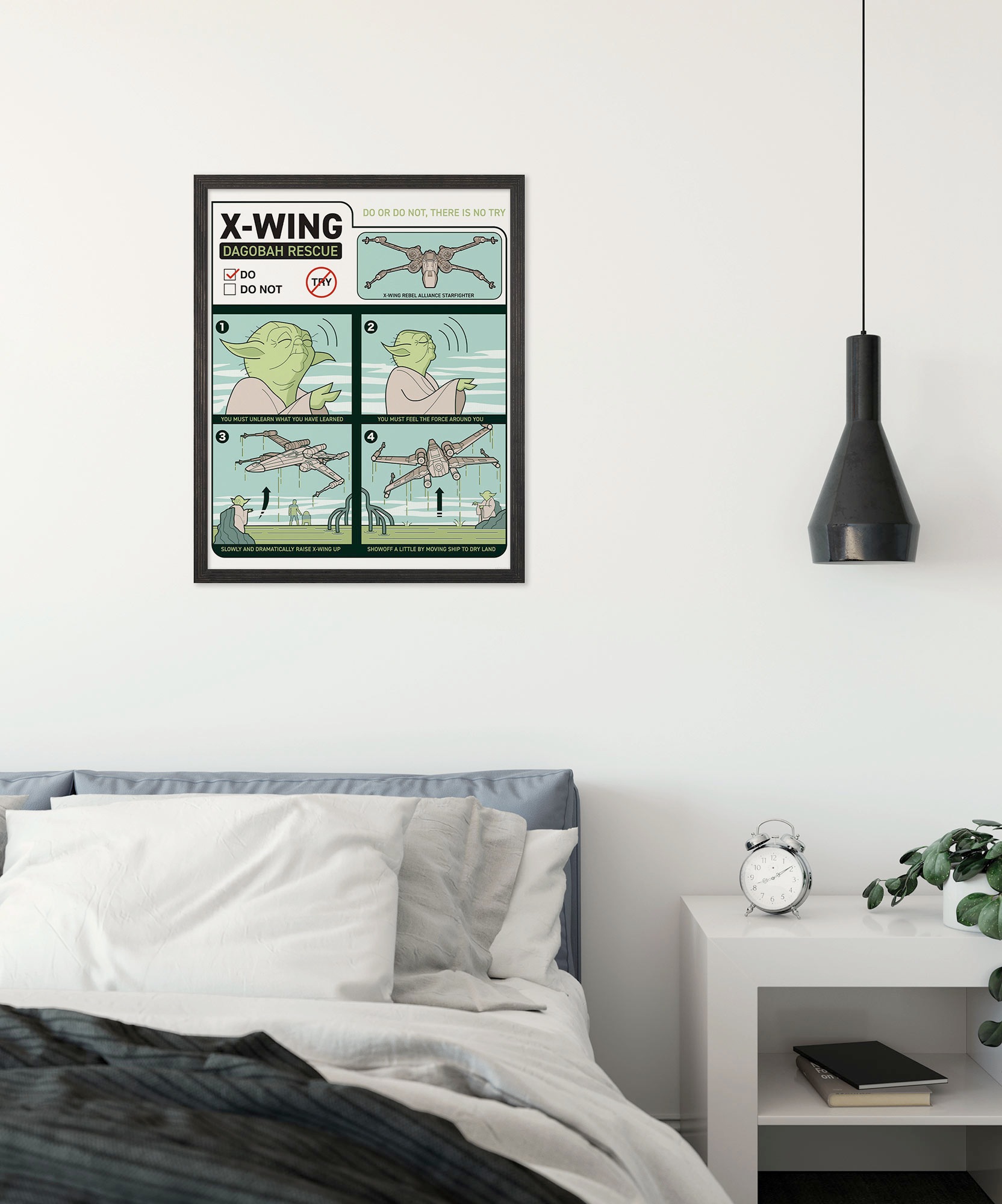 Komar Wandbild »Star Wars X-Wing Instructions« Disney Set, 1 Stk. tlg. 40 x 50 cm (Breite x Höhe) - Kinderzimmer, Dekoration