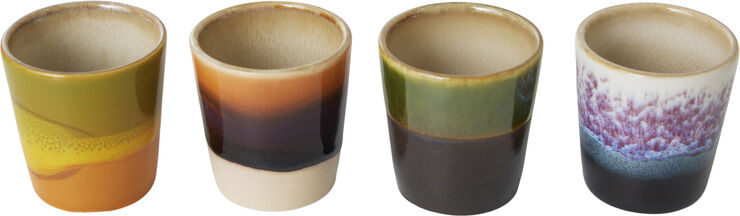 HK Living 70s ceramics egg cups island set of 4 Multi