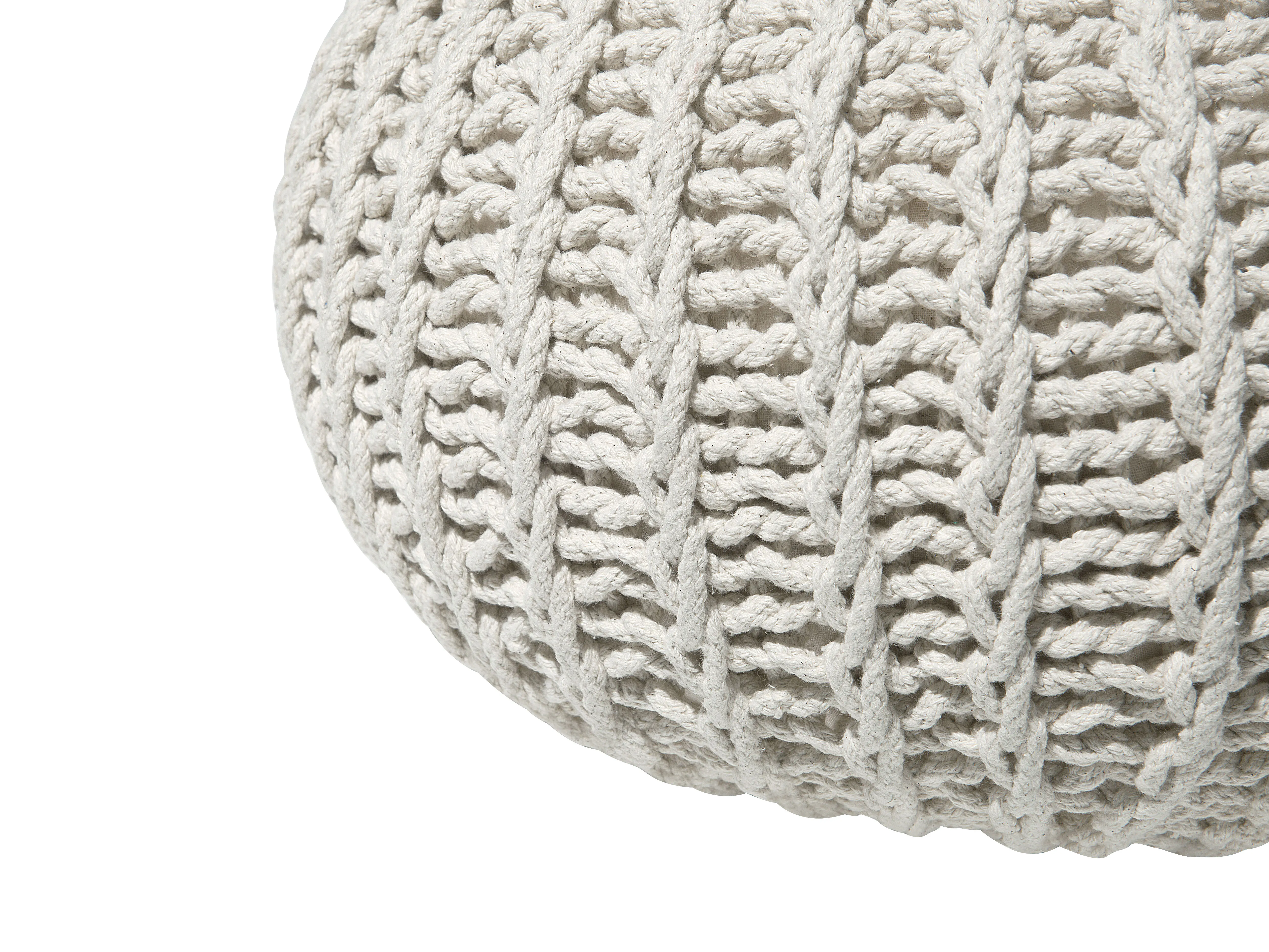 Poef CONRAD Katoen Beige