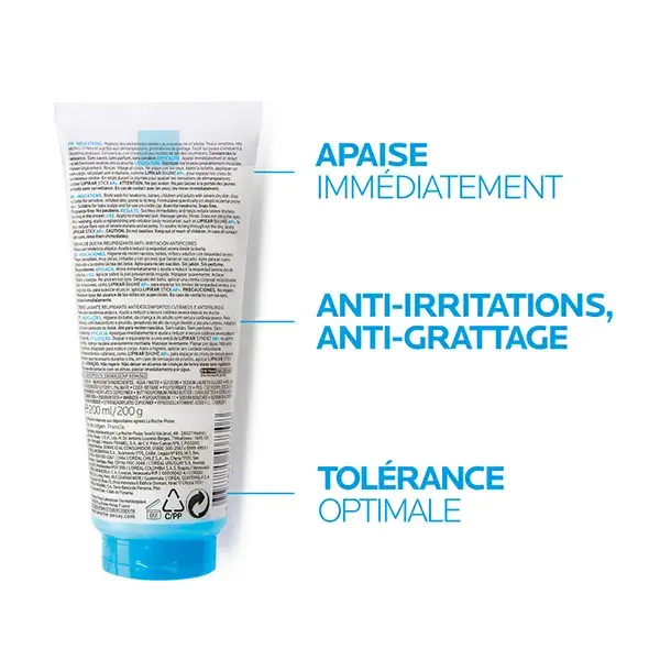 La Roche-Posay Lipikar Syndet AP+ Creme de Limpeza Repositor de Lipídios 200ml