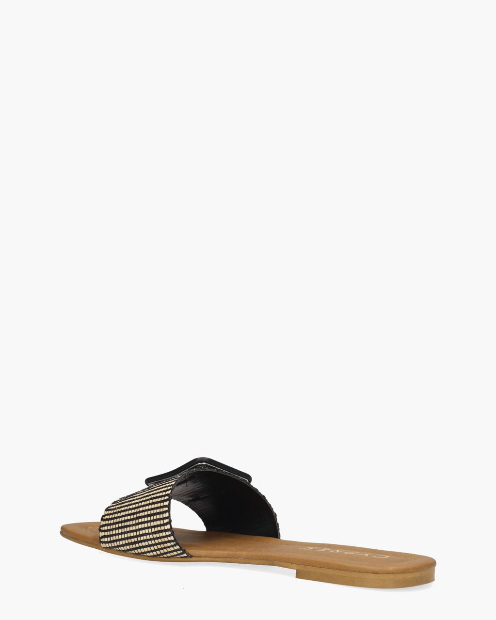 Cypres Tina Beige/Zwart Damesslippers