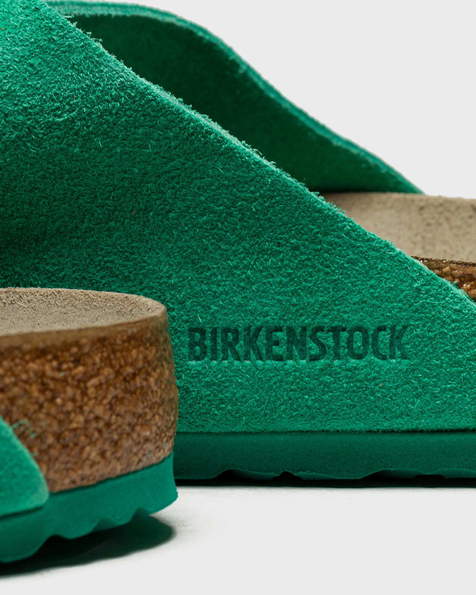 Birkenstock Kyoto VL Soft Suede & Nubuck Bold Green