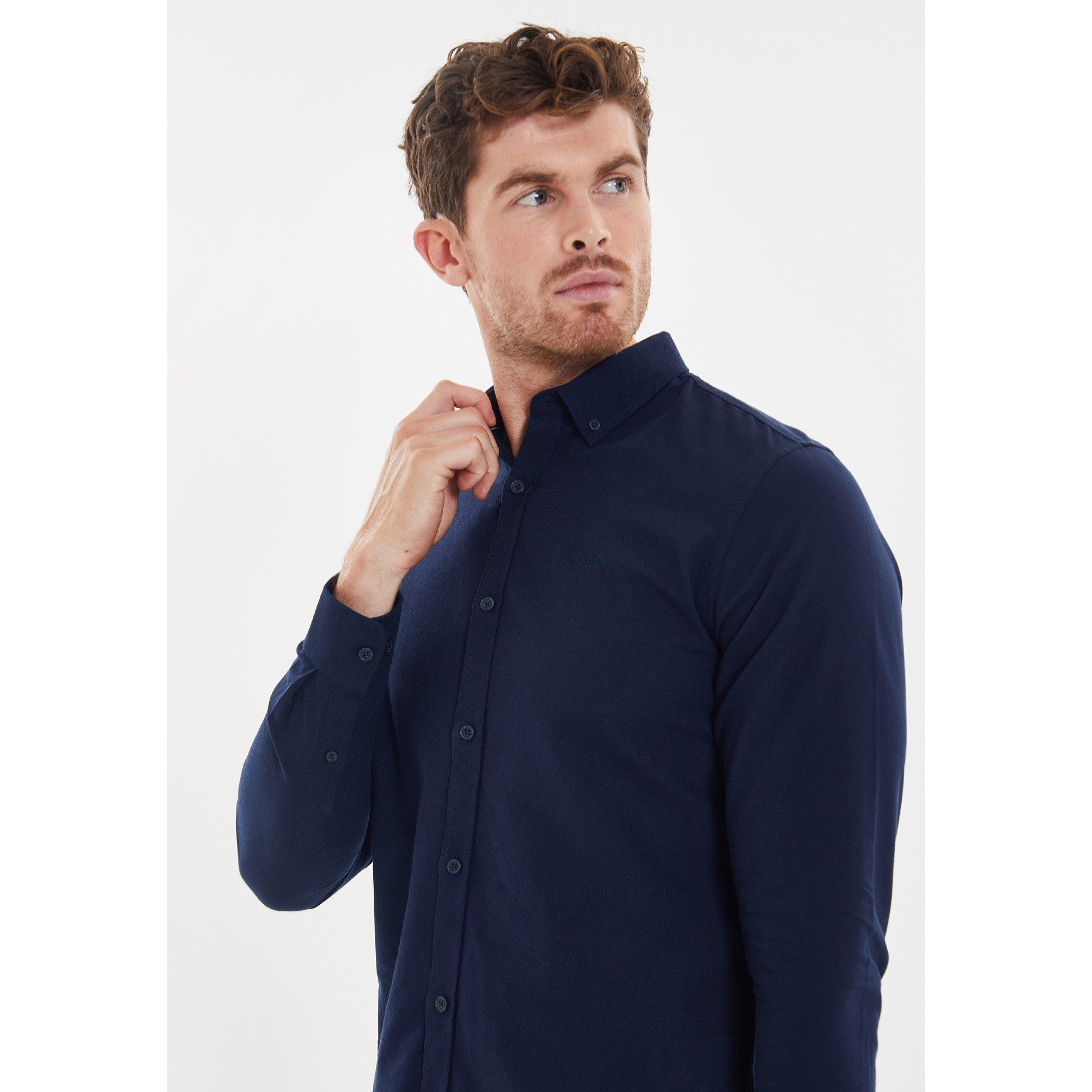 Threadbare TB 2 Pack Beaconsfield Long Sleeve Shirt Mens