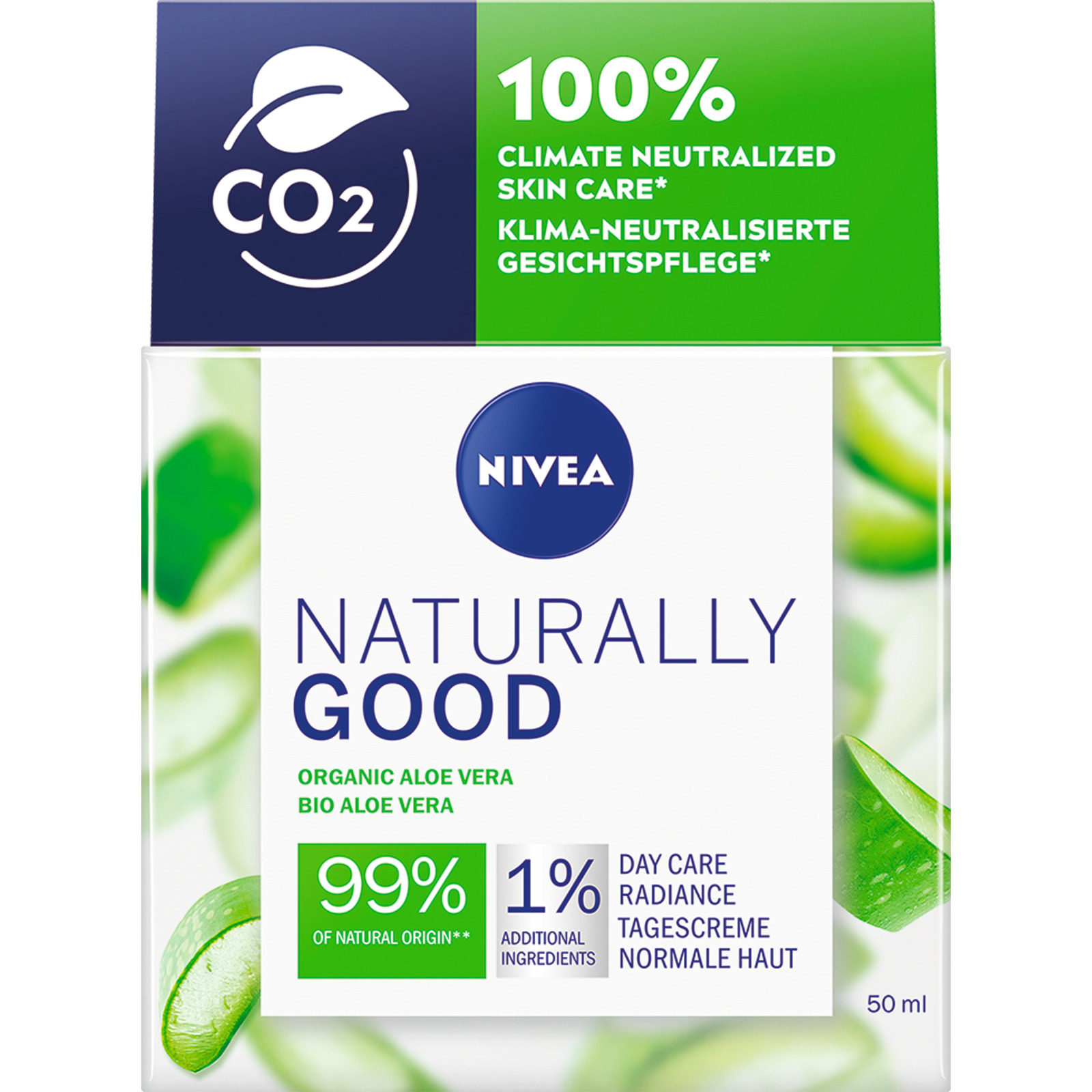 Nivea Naturally Good Tagescreme Bio Aloe Vera 50 ml