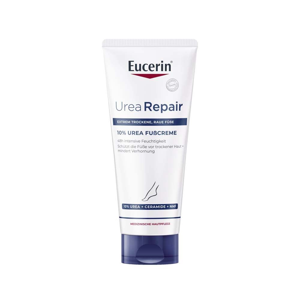 Eucerin® UreaRepair 10% Urea Fußcreme – Intensive Pflege und Feuchtigkeit für trockene bis extrem trockene Füße