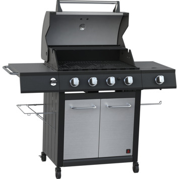 Jamestown Colten gas bbq zwart 4 branders